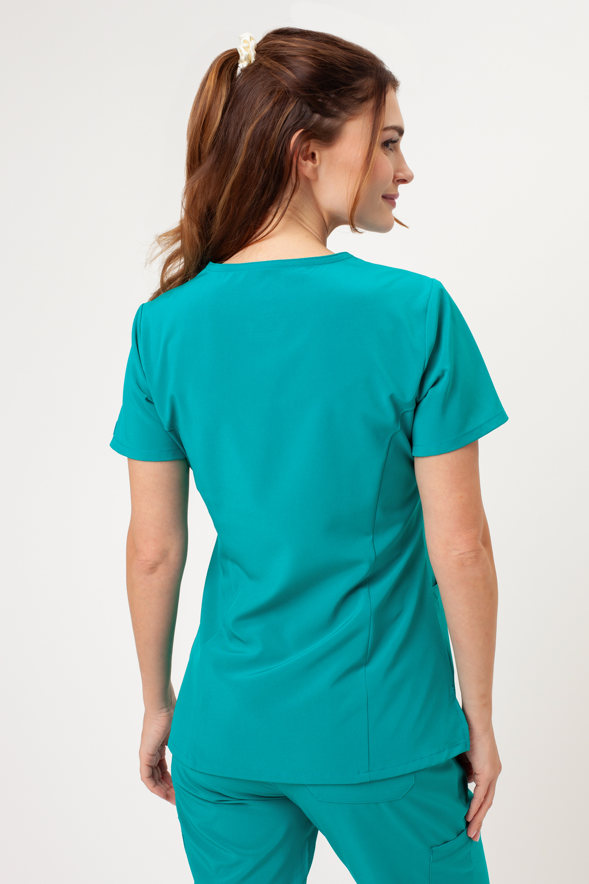 Bluza medyczna damska Dickies EDS Essentials V-neck morski błękit-2