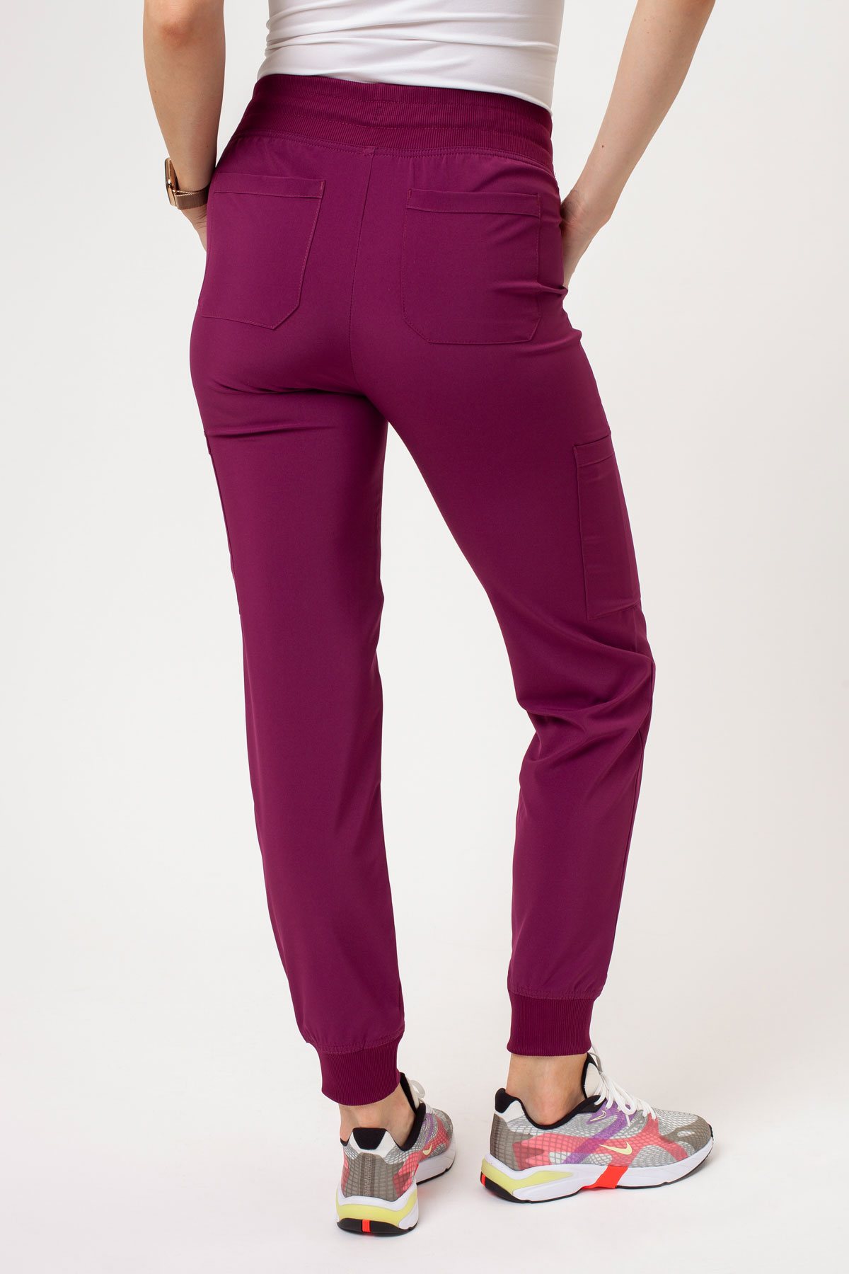 Komplet medyczny damski Dickies EDS Essentials Jogger wiśniowy-10