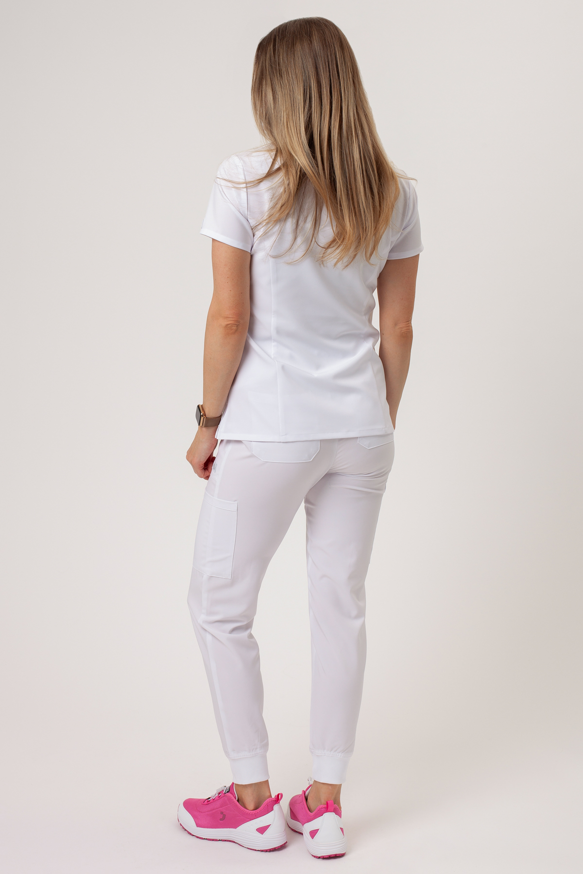 Bluza medyczna damska Dickies EDS Essentials V-neck biała-6