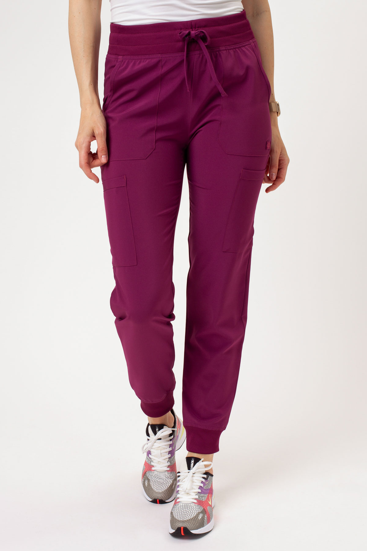Komplet medyczny damski Dickies EDS Essentials Jogger wiśniowy-9