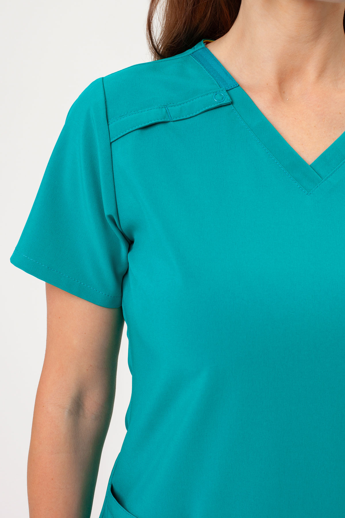 Bluza medyczna damska Dickies EDS Essentials V-neck morski błękit-3