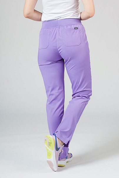 Spodnie damskie Adar Uniforms Leg Yoga lawendowe