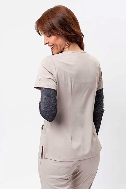 Bluza medyczna damska Healing Hands Monica V-neck beżowa