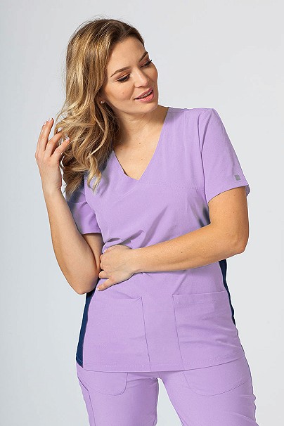 Bluza damska Maevn Matrix Impulse Asymetric lawendowa
