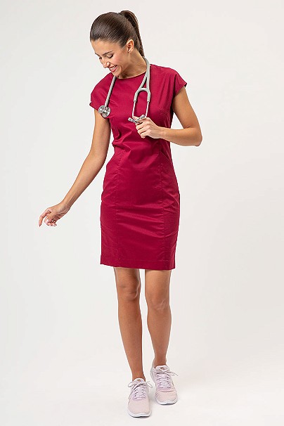 Sukienka medyczna damska Sunrise Uniforms Elite burgundowa