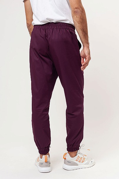 Spodnie medyczne męskie Sunrise Easy FRESH jogger burgundowe