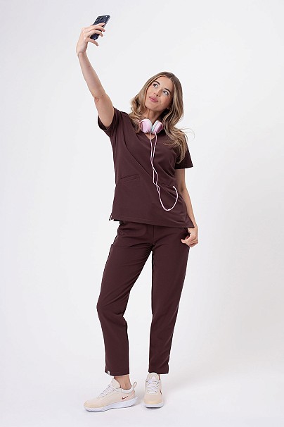 Komplet medyczny Sunrise Uniforms Premium Pride choco