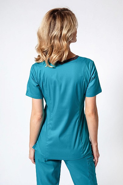 Bluza medyczna damska Maevn Matrix Contrast morski błękit