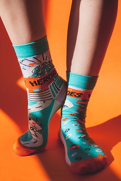 Kolorowe skarpetki Real Life Heroes - UniformSocks