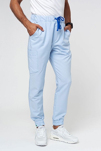PROMO Spodnie medyczne męskie Sunrise Uniforms Premium Select jogger błękitne