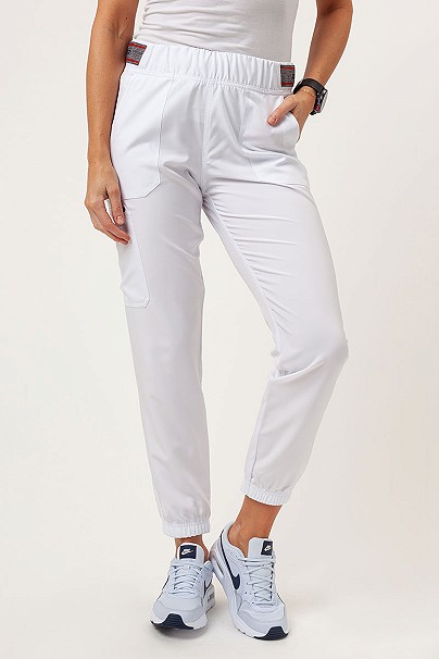 Spodnie medyczne damskie Dickies EDS NXT Mid Rise jogger białe
