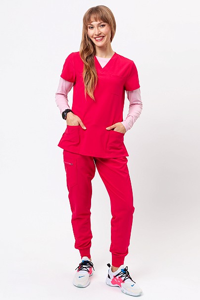 Komplet medyczny damski Uniforms World Valiant malinowy