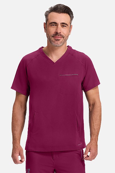 Bluza medyczna męska Healing Hands Steven wiśniowa