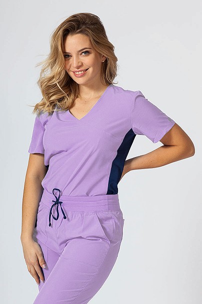Bluza damska Maevn Matrix Impulse Asymetric lawendowa