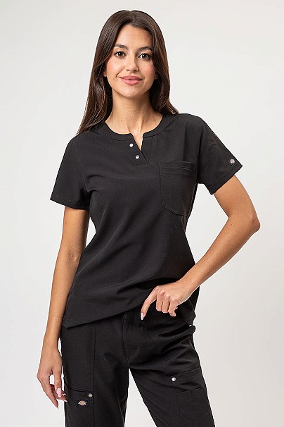 Bluza medyczna damska Dickies EDS NXT Round Neck czarna