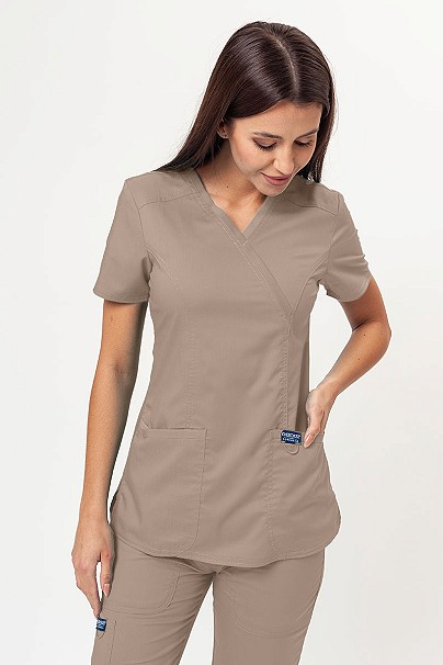 Bluza medyczna damska Cherokee Revolution Mock beżowa