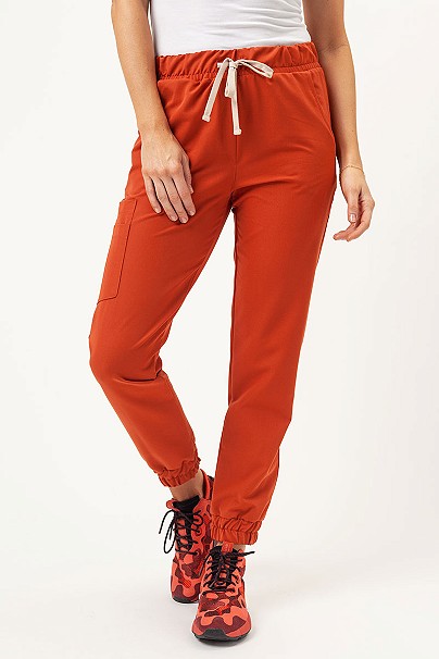 Spodnie medyczne damskie Sunrise Uniforms Premium Vibe jogger rooibos tea