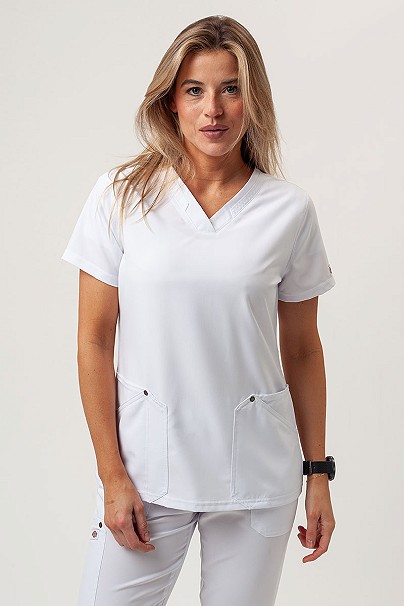 Bluza medyczna damska Dickies EDS NXT V-neck biała