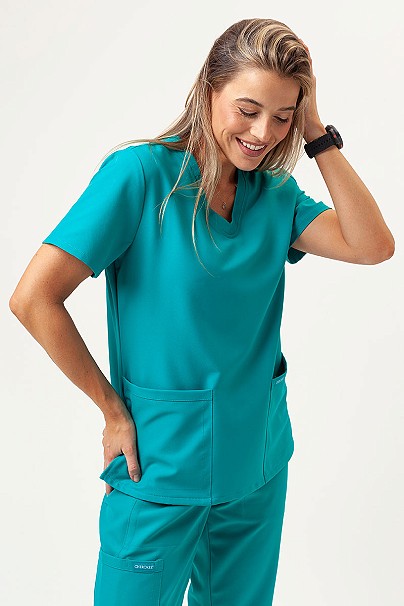 Bluza medyczna damska Cherokee Ultra V-neck Top morski błękit