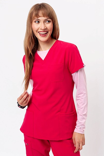 Bluza medyczna damska Uniforms World 309TS™ Valiant malinowa