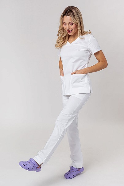 Komplet medyczny damski Cherokee Core Stretch Mid Rise biały