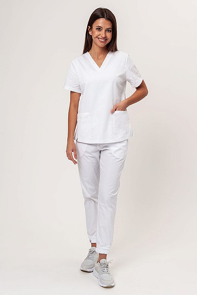 Komplet medyczny damski Sunrise Basic Jogger FRESH biały