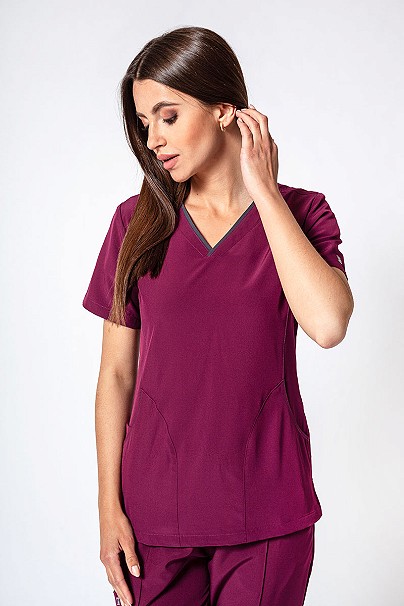 Bluza damska Maevn Matrix Impulse Stylish wiśniowa