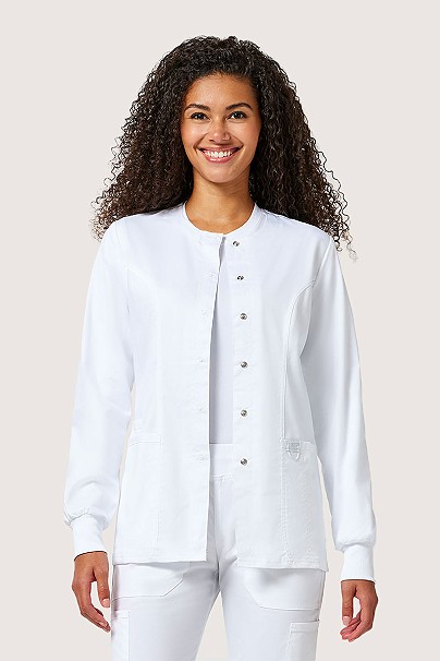 Bluza medyczna damska rozpinana Cherokee Revolution Snap biała